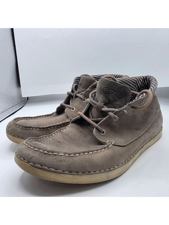 UGG Kaldwell Mens Size 9.5 Gray Chukka Ankle Boots Vibram Soles Walking Comfort main image 16